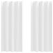 vidaXL Blackout Gordijnen met Ringen 2 st Zuiver Wit 245 x 140 cm