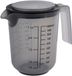 APS Maatbeker - Maatkan met Afdekdeksel - Vaatwasserbestendig - Grijs - Ø 12,5 cm - 1 Liter