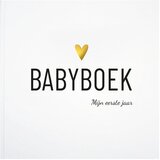 Lifestyle2Love Babyboek Mijn eerste jaar - Lifestyle2Love - Zwart/Goud - Hardcover