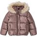vertbaudet Steppjacke Mädchen Steppjacke mit Kapuze, Fleecefutter Kapuze, Recycling-Polyester