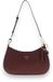 GUESS Noelle II Top Zip Shoulder Bag Burgundy