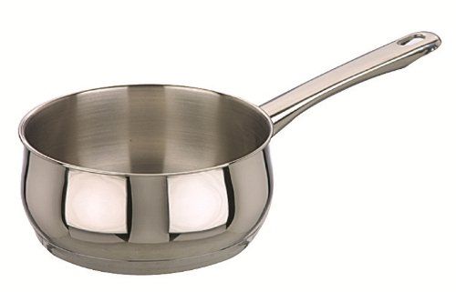 Ibili Steelpan Oslo gebogen 14 cm - Zilver