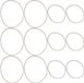 Merkloos Wan GmbH Microfoon Rubber Ringen - Schokdemper Elastieken Vervanging - Geluidsopnames Verbeteren - Universele Compatibiliteit - 12 stuks - Beige
