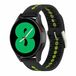 By Qubix Qubix - Geschikt voor Garmin Venu 4 (45 mm) - Dot Pattern bandje - Zwart met geel - Smartwatch bandje 22mm