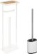 5Five - WC-borstel/Toiletborstel met toiletrolhouder set - Wit