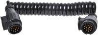 ProPlus Spiraalkabel - Verlengkabel - 8-aderig - 3,5 meter - 2x 13-polige stekkers - PVC