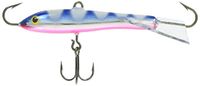 Rapala Visaas Jigging rap-materiaal, natuurlijk materiaal, jigger, zwemdiepte variabel - 7 cm/18 g, gemaakt in Estland, Zebra Blue Pink, volwassenen, uniseks, meerkleurig, standaard