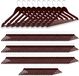 Sans marque 150x Cintre Bois - Cintre Pantalon - Cintre - Crochet Pivotant - Marron