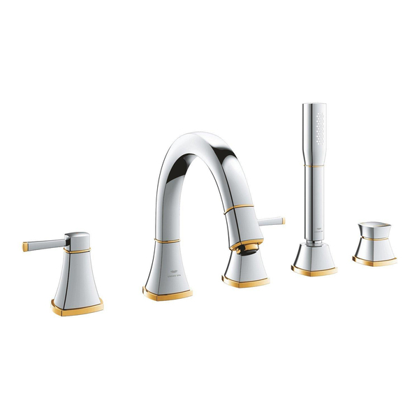 GROHE Grandera 5-gats badrandcombinatie chroom/goud 29415ig0