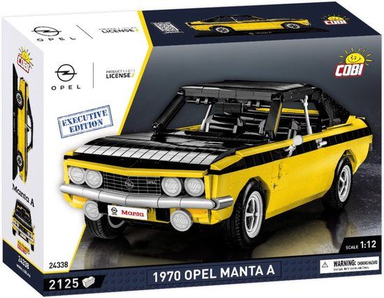 COBI Opel Manta A 1970 - Executive Edition - COBI-24338 - Bouwset - Geel