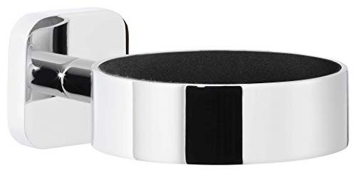 tesa Elegaant haardrogerhouder, zelfklevend, verchroomd, 128 mm x 86 mm x 50 mm