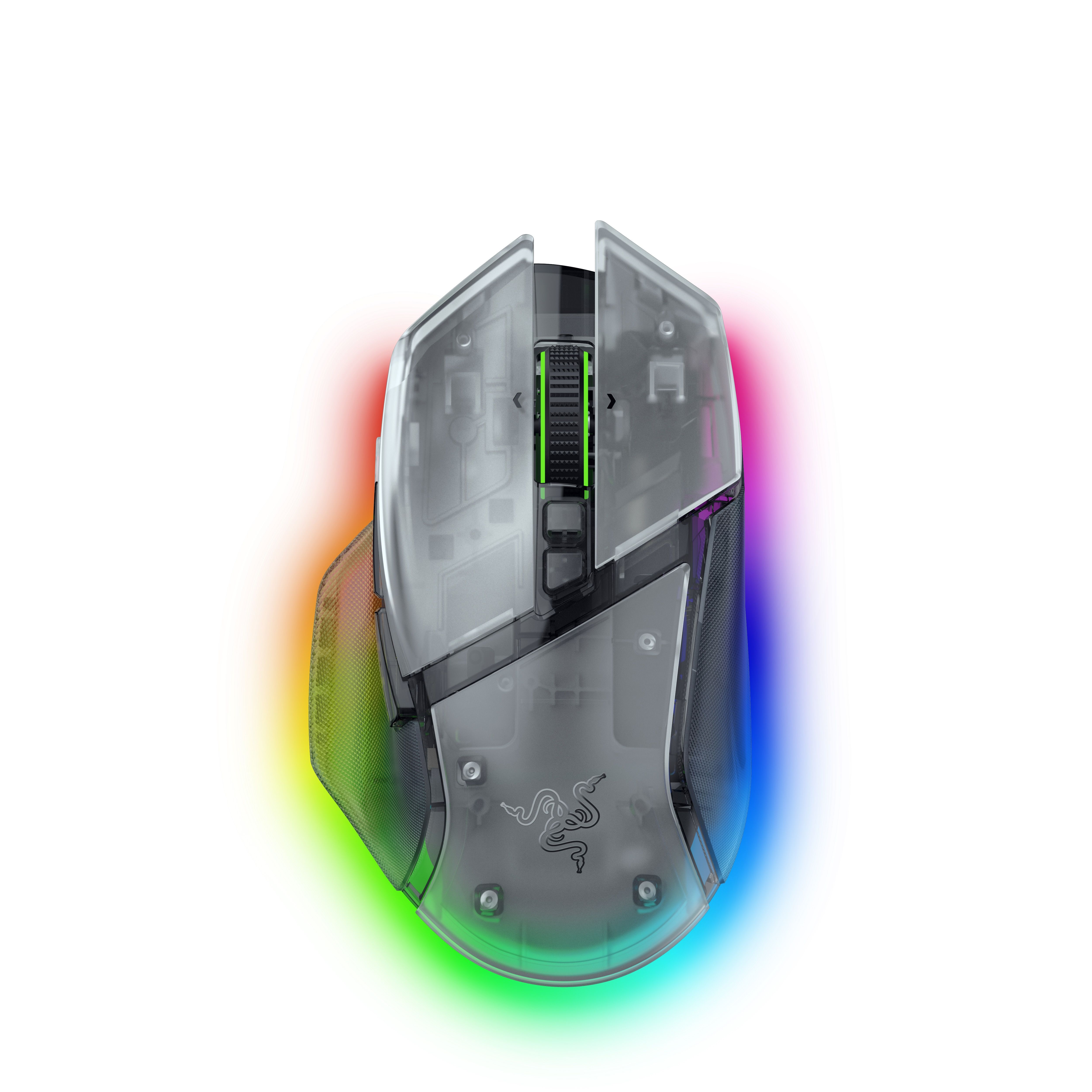 Razer Basilisk V3 Pro 35K - Draadloze Gaming Muis - Ergonomisch - RGB - 35.000 DPI - Phantom Wit