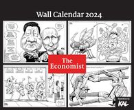 The Economist Diaries 2024 - A4 Wandkalender