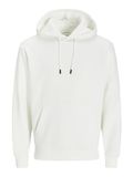 JACK&JONES JJEBRADLEY SWEAT HOOD NOOS Heren Trui met capuchon Cloud Dancer XS