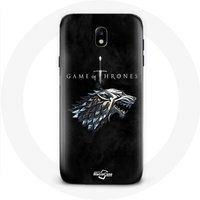 Maniacase Samsung Galaxy J3 2017 Hoesje Game of Thrones Seizoen 8 De IJzeren Troon Huis Stark Logo Winter komt eraan