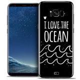 Caseink - Beschermhoes voor Samsung Galaxy S8+/ Plus (G955) [Crystal Gel HD Collectie Summer Design I Love Ocean - Zacht, Ultradun - Bedrukt in Frankrijk]