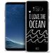 Caseink - Beschermhoes voor Samsung Galaxy S8+/ Plus (G955) [Crystal Gel HD Collectie Summer Design I Love Ocean - Zacht, Ultradun - Bedrukt in Frankrijk]