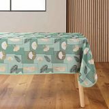 Douceur d'intérieur Rectangular Tablecloth (145 x 240 cm) Natane Sage Polyester Metallic Print