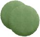vidaXL - Coussin de siège - 2 pièces - Vert clair - Ø 40 x 13 cm - Velours