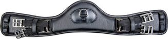 HKM Dressuursingel leder Anatomic zonder elastiek Black - 75cm