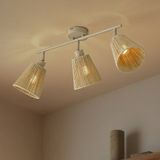 Lindby - plafondlamp - 3lichts - Papier, metaal - H: 25 cm - E14 - beige