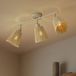 Lindby - plafondlamp - 3lichts - Papier, metaal - H: 25 cm - E14 - beige