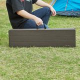 en.casa Tuinbank Lillestrøm opvouwbaar 180x25x43 cm houtlook donkerbruin