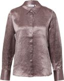 comma Blouse Vieux rose Manches longues Acétate Satin Coupe regular