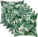 vidaXL - Housse de coussin - 6 pièces - Motif feuille en bois - 80 x 80 cm - Polyester