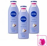 Nivea Lait pour le corps lisse - Beurre de karité - 72 heures d'hydratation - Pour peau sèche - 250 ml