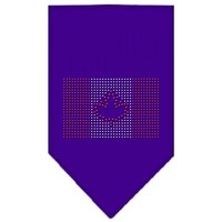 Mirage Canadian Flag Rhinestone Bandana, Large, Purple