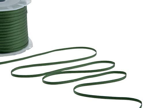 Furlanis - Dubbel satijnen lint - groen Engels - 3 mm x 50 m