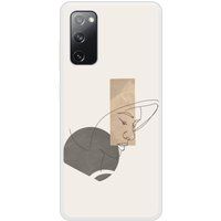 Sahara Bedrukt siliconen hoesje compatibel met Galaxy S20 FE