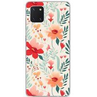 Samsung Galaxy Note 10 Lite Flower wall bedrukt siliconen hoesje