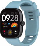 Strap-it Siliconen bandje met druksluiting - Lichtblauw