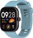 Strap-it Siliconen bandje met druksluiting - Lichtblauw