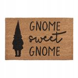 Hanse Home Tapis de porte Noël en coco pour intérieur - Tapis récupérateur de saleté naturel, tapis en coco gnome, tapis de porte antidérapant pour couloir, terrasse, entrée - 45 x 75 cm