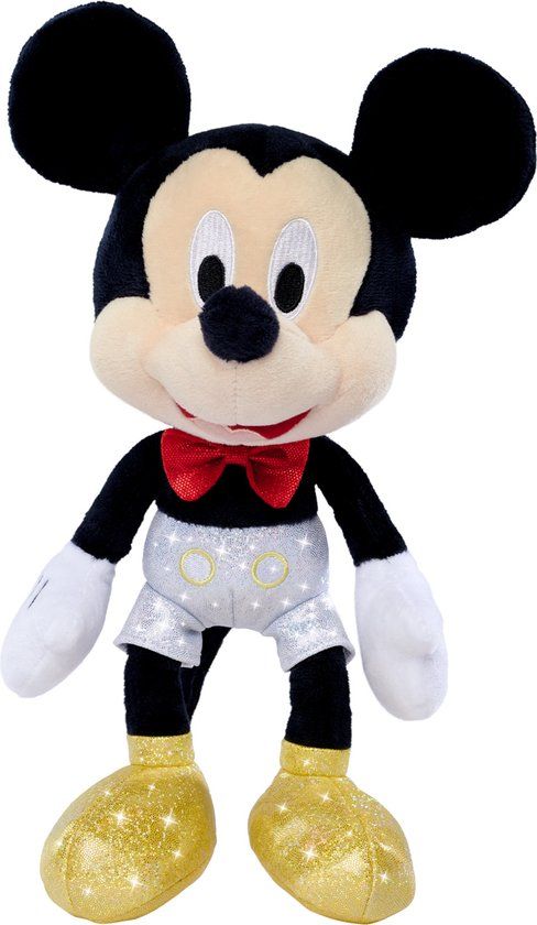 Disney 100 Years Sparkly Mickey Mouse Plush - 25cm