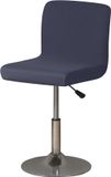 Housses de chaise de bar extensibles, set de 4 housses de chaise de bar universelles, housse de tabouret de bar avec dossier pour pub, cuisine, café, bleu marine