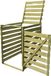 Syfax Afvalcontainerbox van geïmpregneerd hout, 1 ton, 240 liter