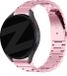 Bandz stalen band 'Classic' geschikt voor Galaxy Watch 7 (40 & 44mm) / Galaxy Watch 6 (Classic) / 5 40mm & 44mm / 5 Pro / 4 & 4 Classic / Watch FE - stalen materiaal smartwatch bandje - Incl. inkorter - roze metalen bandje