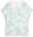 Tom Tailor - T-shirt met ronde hals en korte mouwen voor dames, maat L, big mint ginkgo