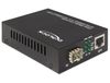 DeLOCK 86110 Convertisseur de médias 10/100/1000Base-T vers 100/1000Base-X SFP Noir