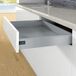 Hettich Kit Tiroir Coulissant - Hauteur 94 mm - Arcitech - Argent - Longueur 650 mm