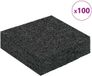 vidaXL Rubberen Pad Zwart Rubber