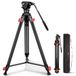 NEEWER Camerastatief met vloeiende kop, robuust, licht, compact, draagbaar, reishouder voor DSLR-camcorder, compatibel met DJI Gimbals, compatibel met Manfrotto QR-platen, max. 13,2 kg, TP73