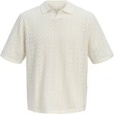 Jack & Jones Polo Jortyler Knit Ss Split Neck Polo Sn 12295227 Sea Salt Hommes Taille - S