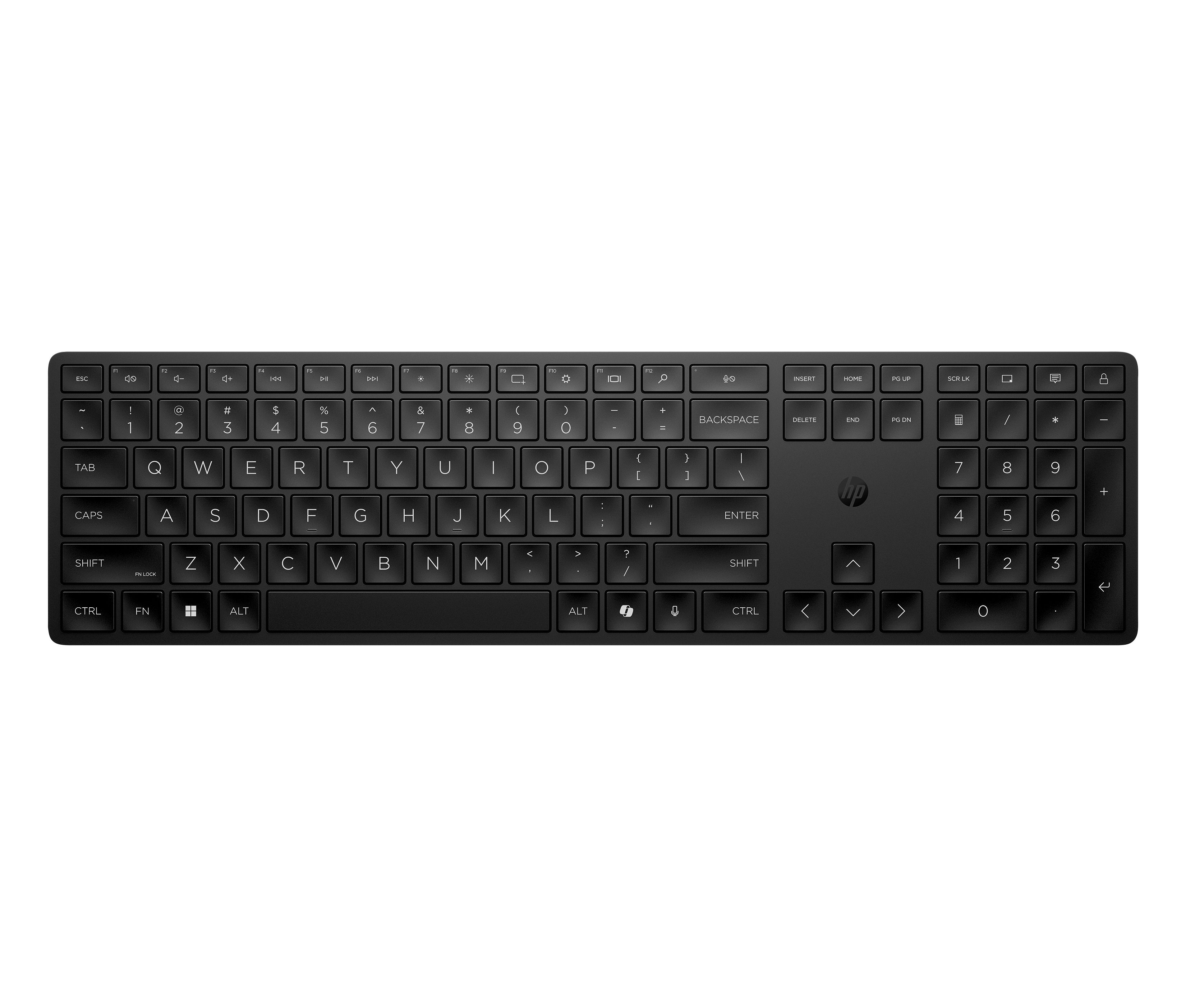 HP 455 Programmeerbaar Draadloos Toetsenbord - Zwart