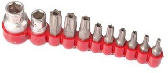 Bgs Torx bitset met boring 11 delig 786 Torx bitset Met boring 11 delig