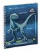 Exacompta Jurassic Notitieboek - Omslag met metalen spiraal en afneembare weektabbladen - 17 x 22 cm - Visuel Blue